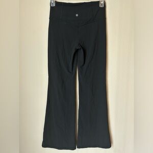 Athleta Elation Black High Rise Flare Pant Wide Leg Womens M Stretch Yoga